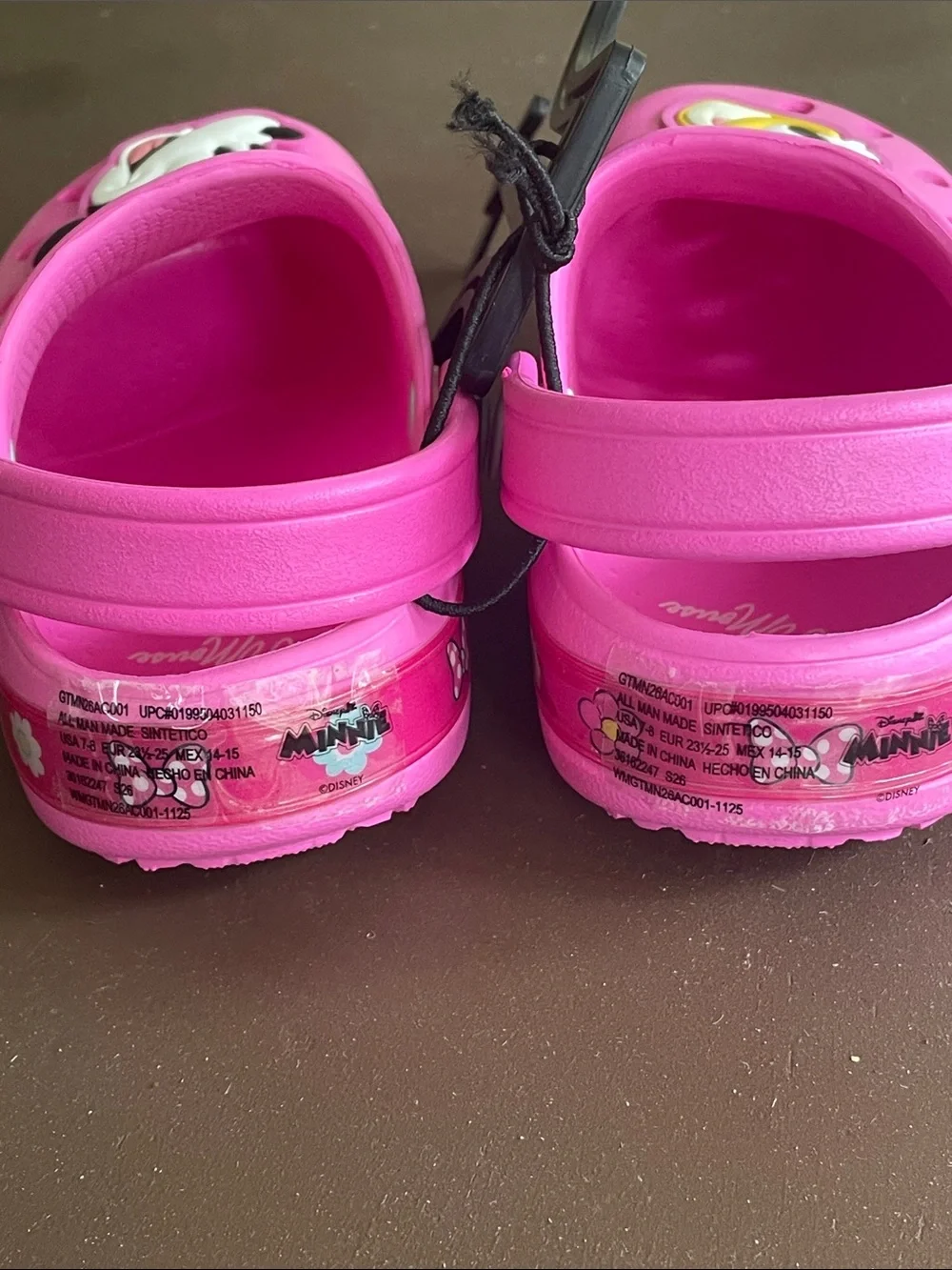 Disney Toddler Girls Minnie Mouse and Daisy Duck Clog Sandals Size 7/8